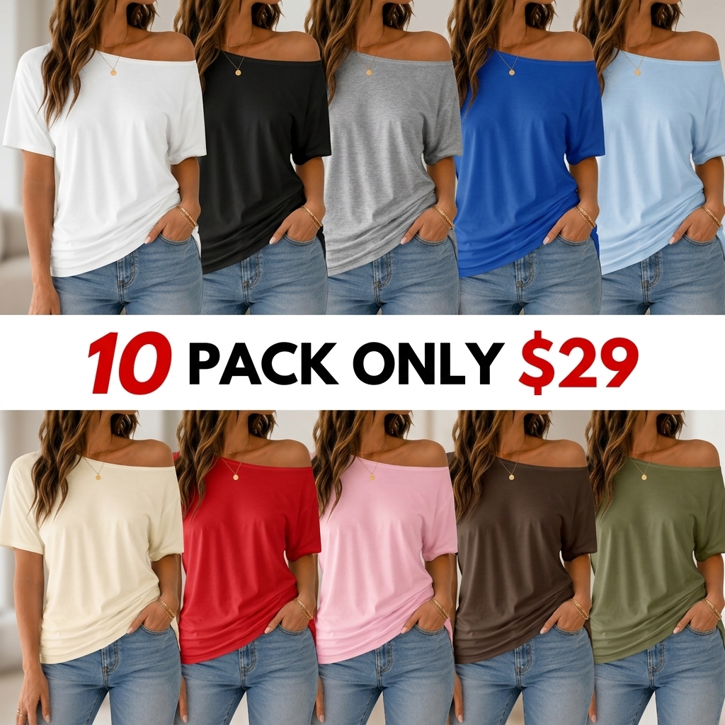 Women's Solid Color Minimalist Loose Tee Top