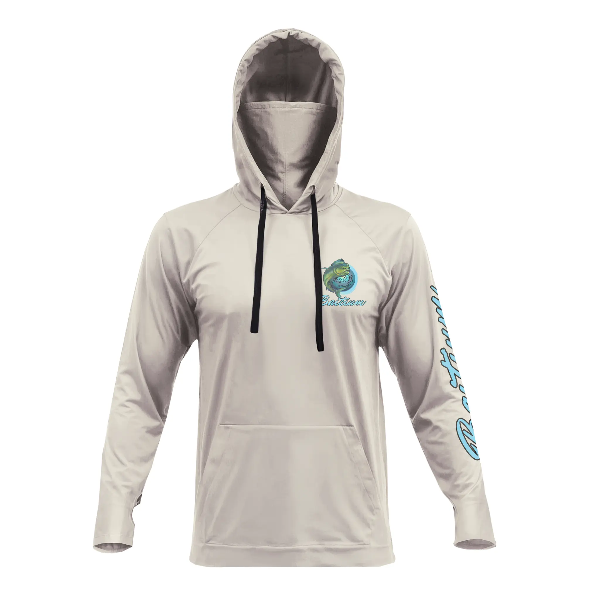 Fishing & Construction Shirt — UPF 50 Sun Protection Long-Sleeve Hoodie (With Built-in Neck Gaiter)