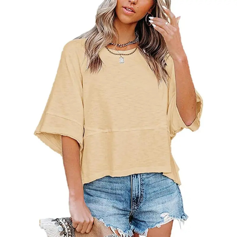 Women's Batwing Sleeve Casual Summer Top