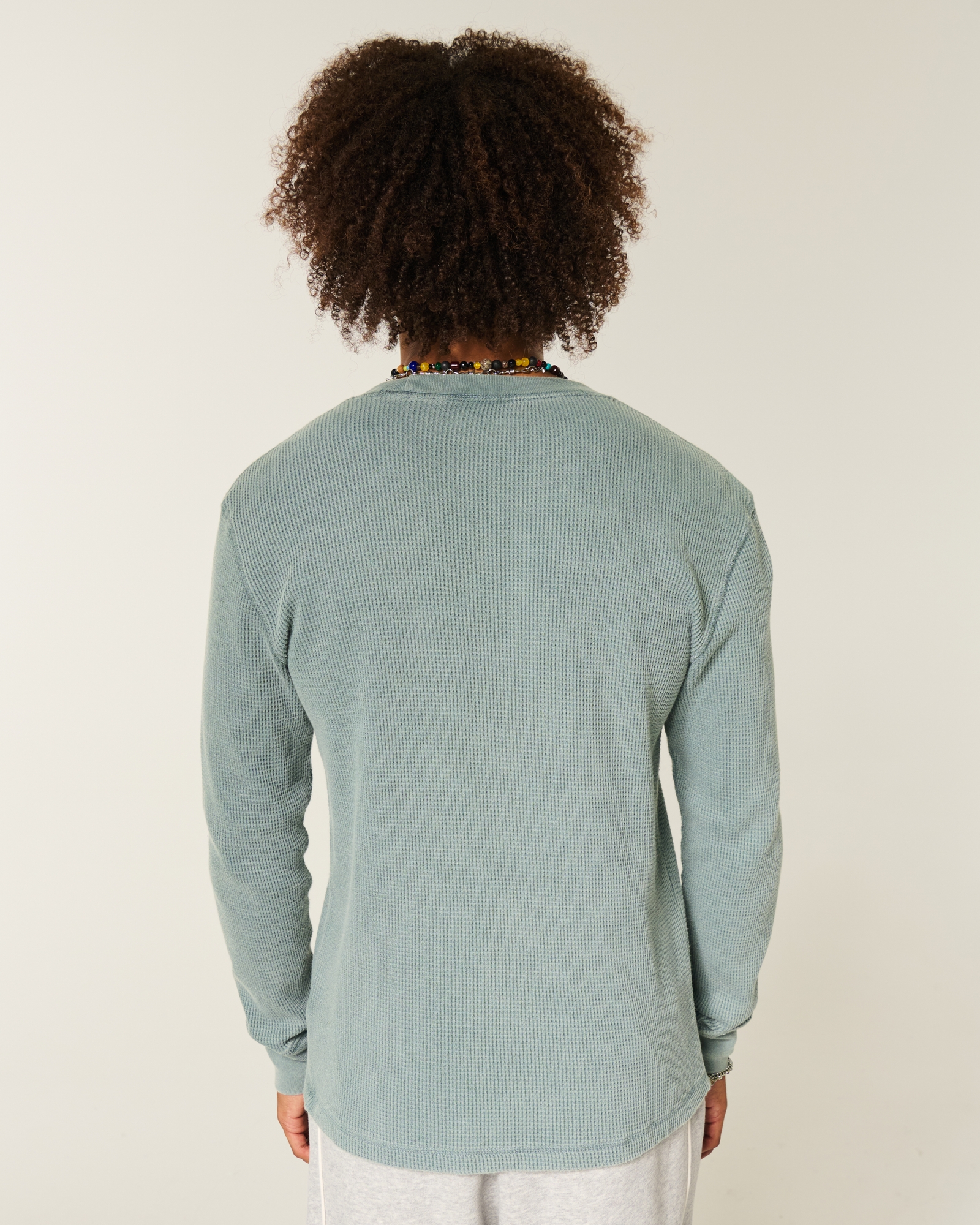 Relaxed Thermal Long-Sleeve Camo Crew Shirt