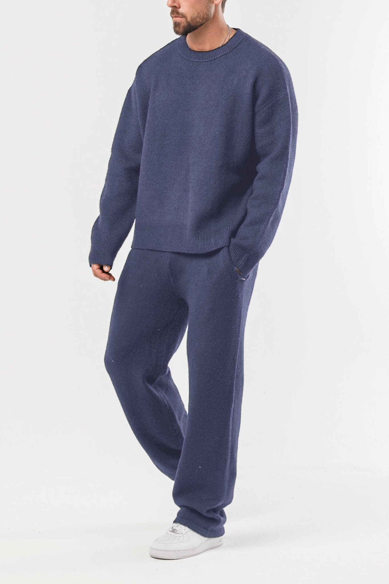 🔥Last Day Promotion!🔥Men’s Classic Knit Sweater Set – Everyday Comfort Outfit