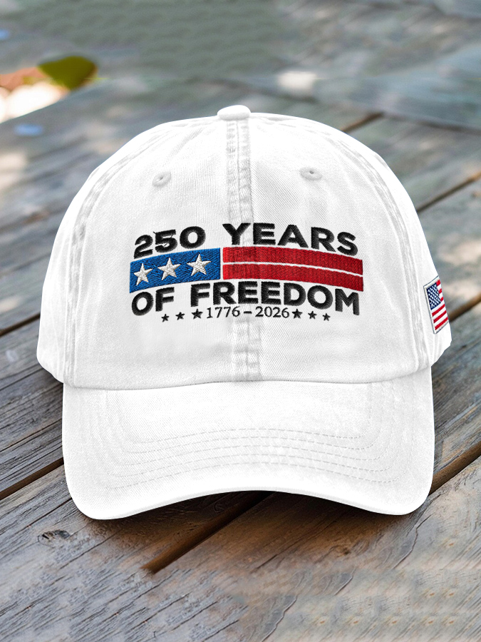 Unisex USA Anniversary Celebration FREEDOM Print Hat