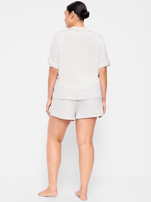 Sunday Sleep Knit Jersey Short Set Heather Gray