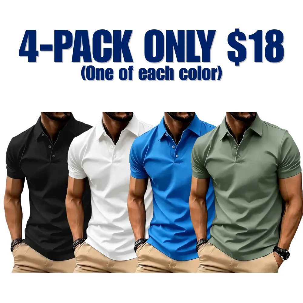 Men's Casual Business Polo Shirt