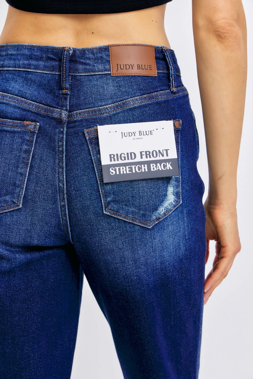 Blue Full Size High Waist Rigid Magic Heavy Destroy Straight Jeans