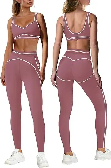 Women's 12-Pack Activewear Set — Sports Bras & Butt-Lifting Leggings for Workouts and Yoga