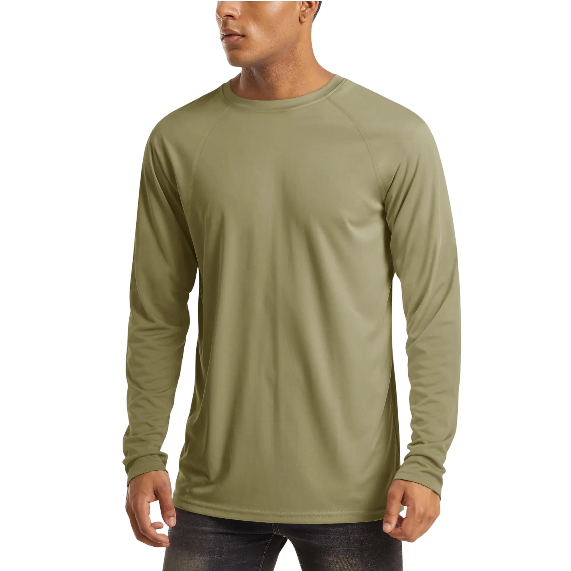 Men's UPF 50+ Long Sleeves Shirts Quick Dry Lightweight Summer Sportswear Tops