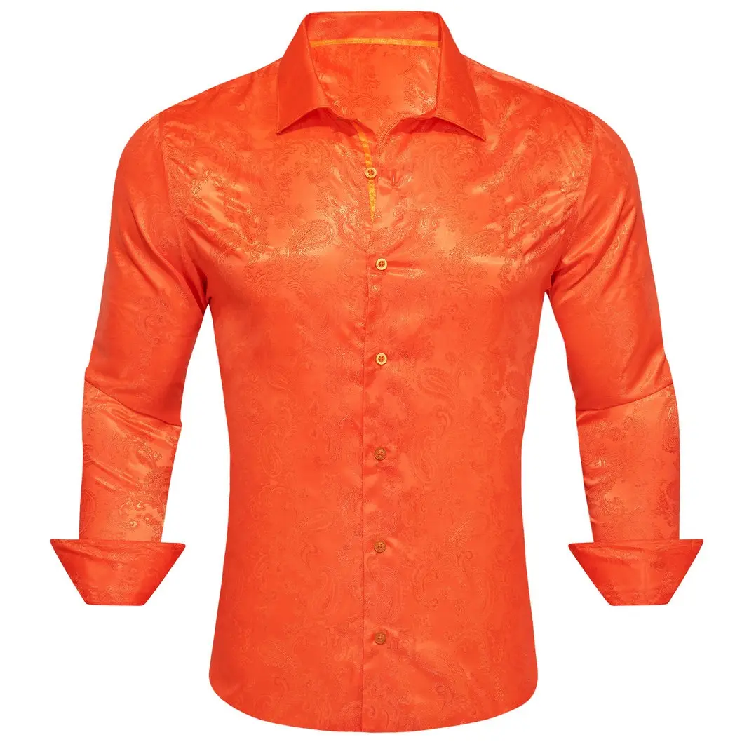 Men's Paisley Dress Shirt Long Sleeve