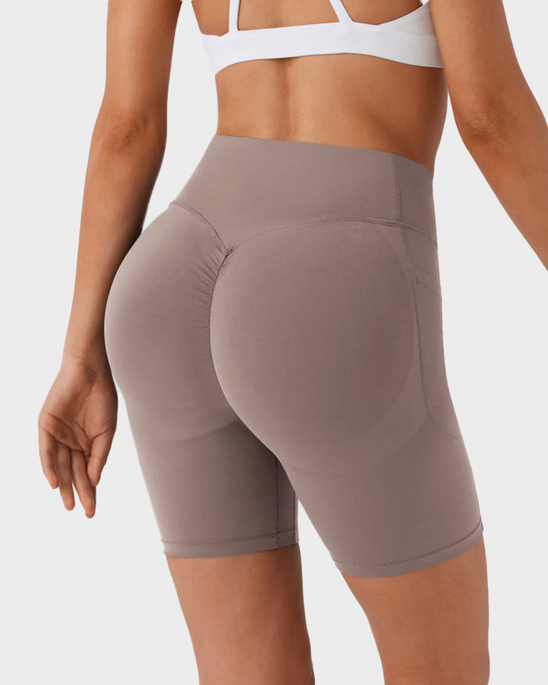 Tummy Control Butt-Lifting Training Shorts with Pockets – 7