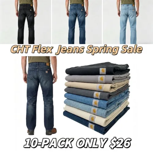 Limited Time Deal – Men’s Multi Pocket Stretch Flex Denim Jeans