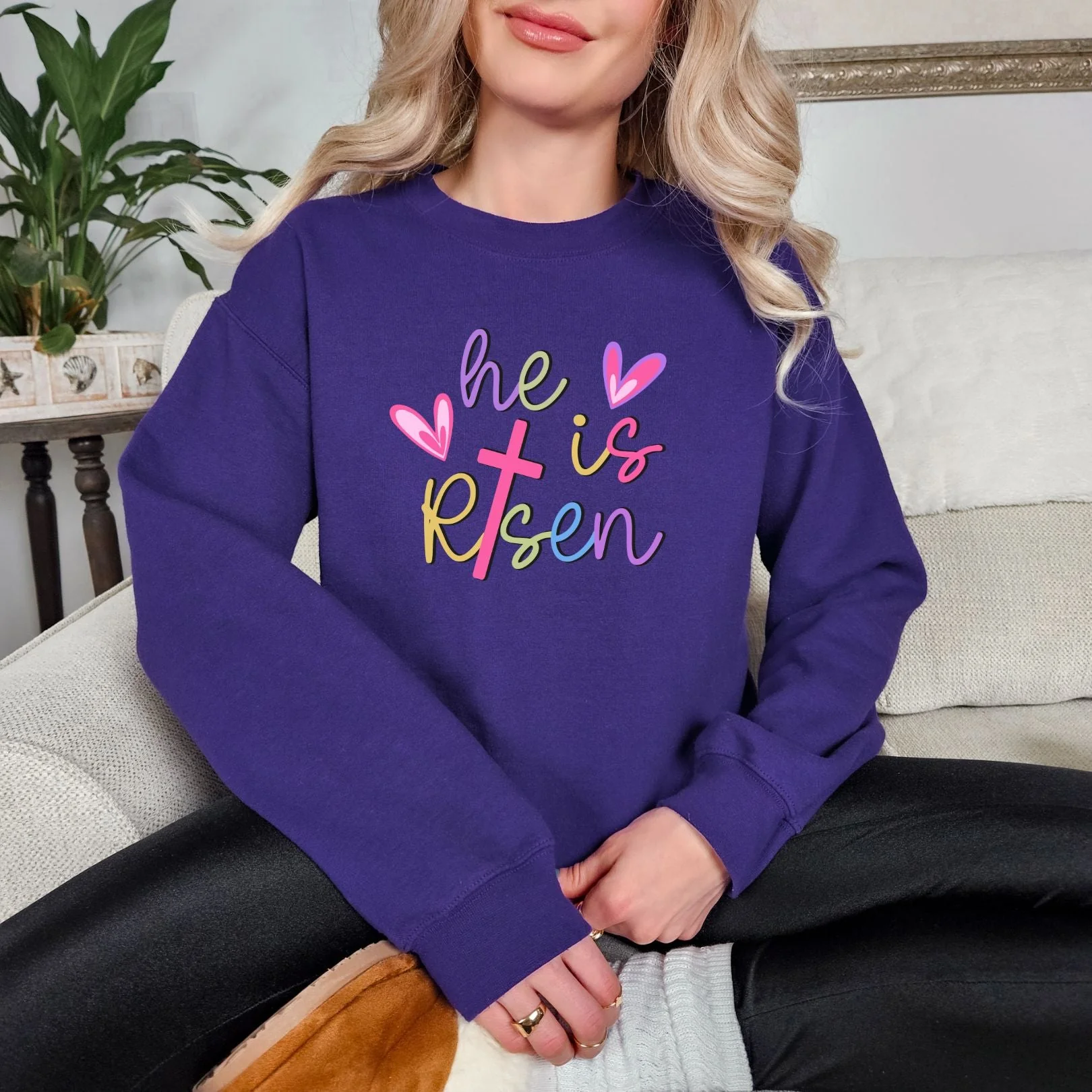 He Is Graphic Sweatshirt