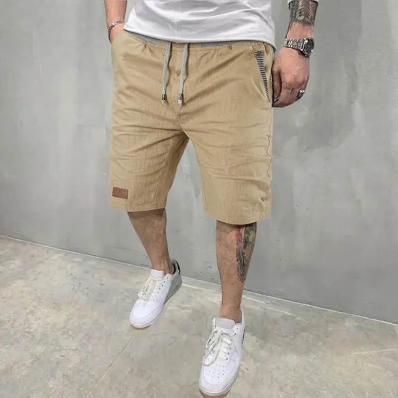Men’s striped loose shorts