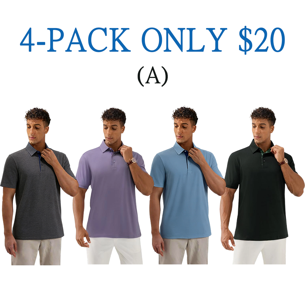 Men's Casual Short Sleeve Polo Shirt