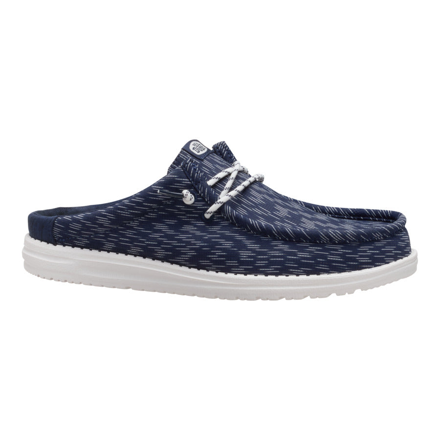 Wally Slip Jersey Jacquard - Navy Blazer/White