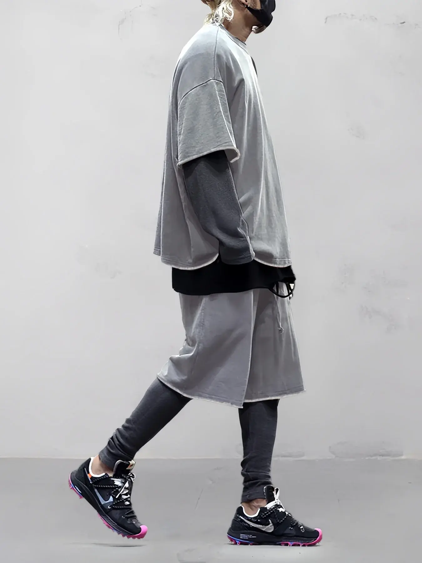 Casual Loose Fit Solid Sports Sets Sweat Suit Textured Sweatsuit