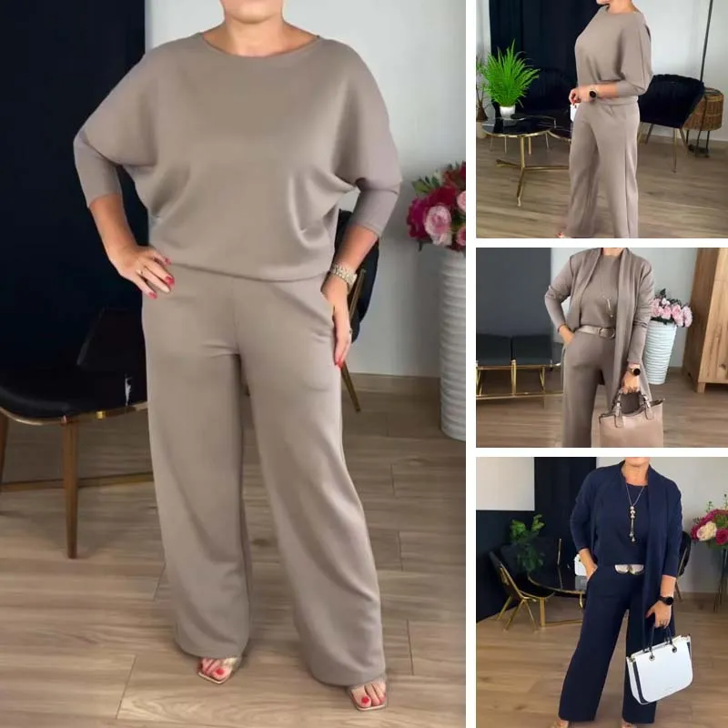 ⏳Time-Limited Special⏰Elegant 6-piece set including long cardigan, top and pants💞