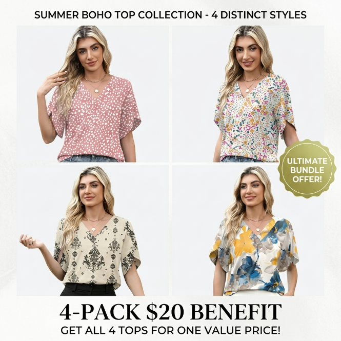 Womens Summer Tops Short Petal Sleeve Shirts Fashion V Neck Outfits Clothes Blouse Casual