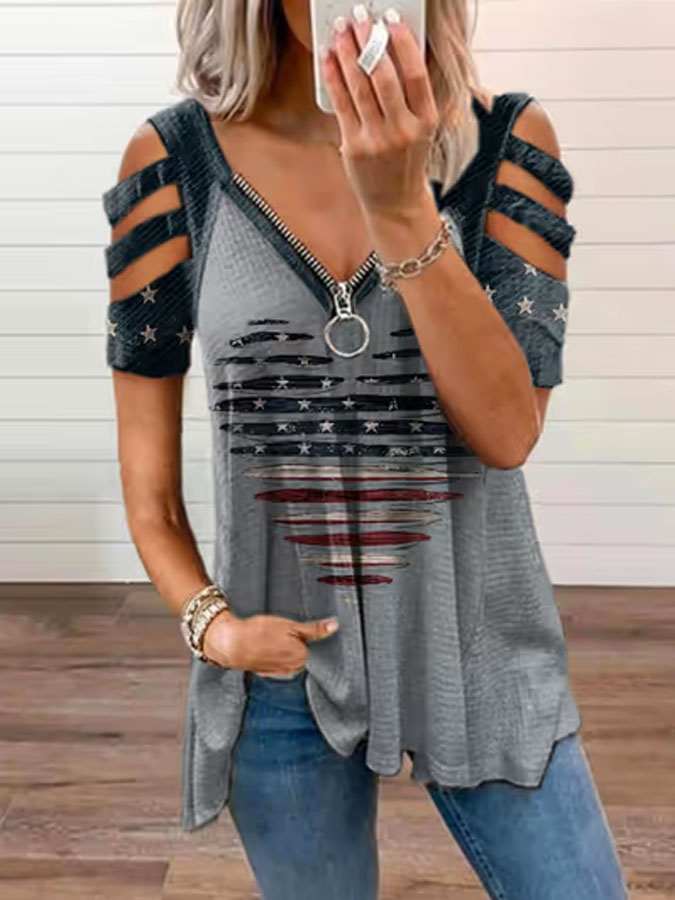 Women's Independence Day Casual Top