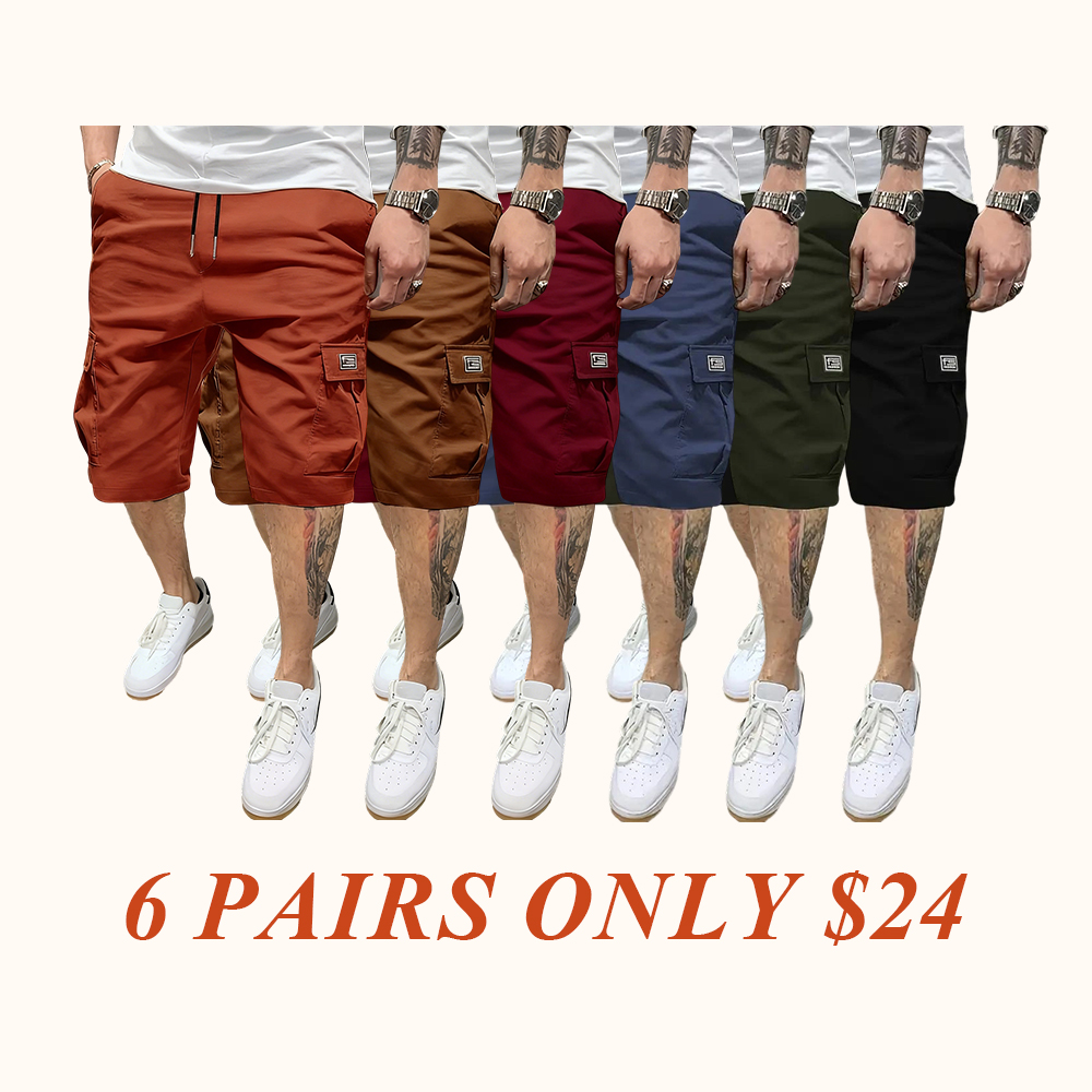 Men's Shorts - Slanted Pockets - Versatile Casual Wear
