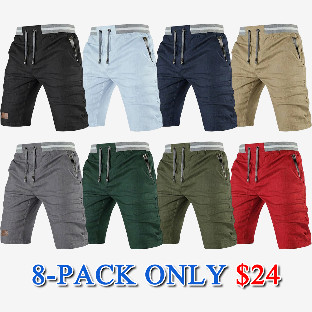 Men's Striped Bermuda Shorts