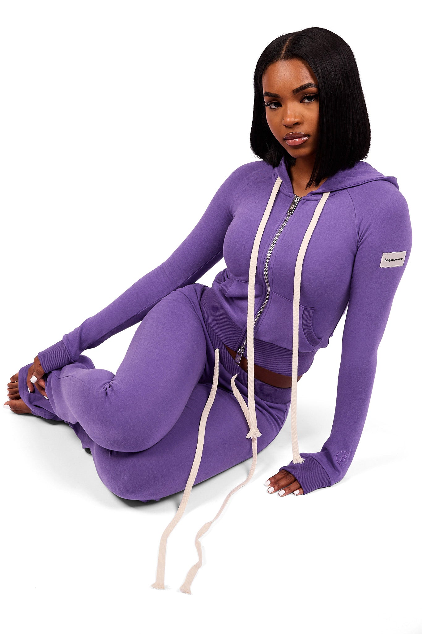 BODY KNITWEAR PANTS (VIOLET)