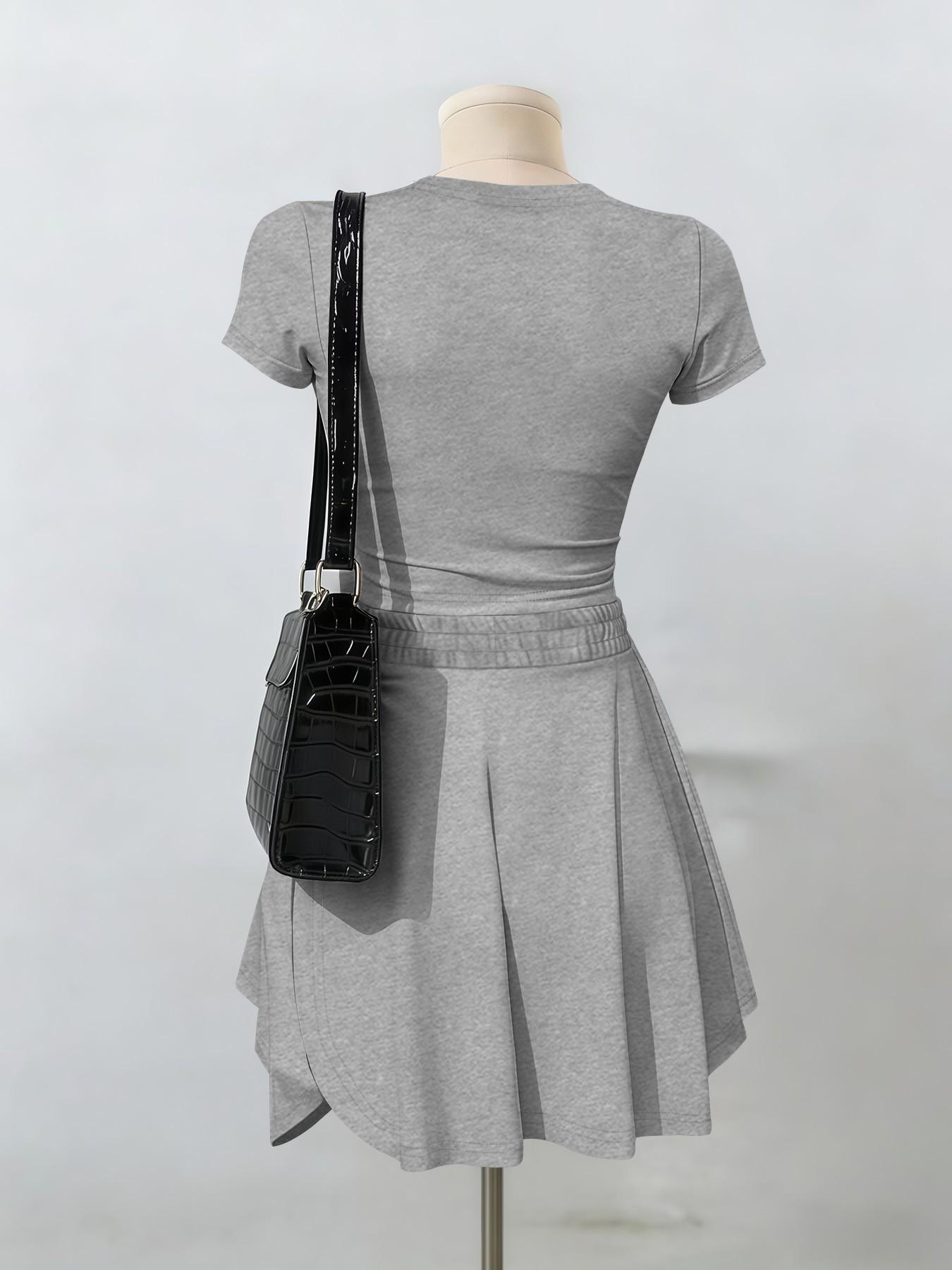Women's Short-Sleeve Casual Sportswear Set