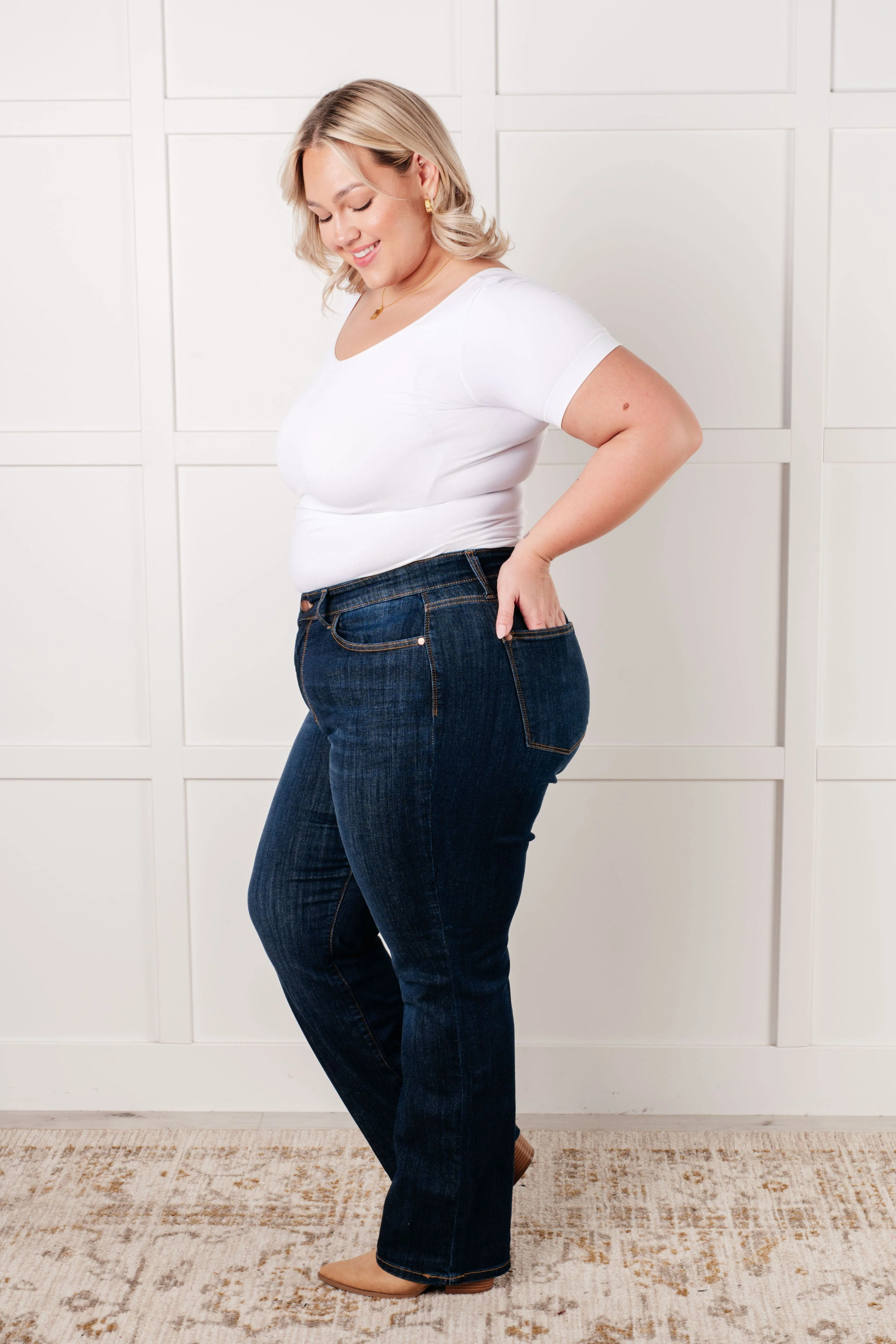High Rise Classic Straight Jeans