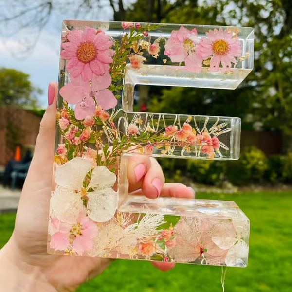 Handmade Floral Night Light From A to Z