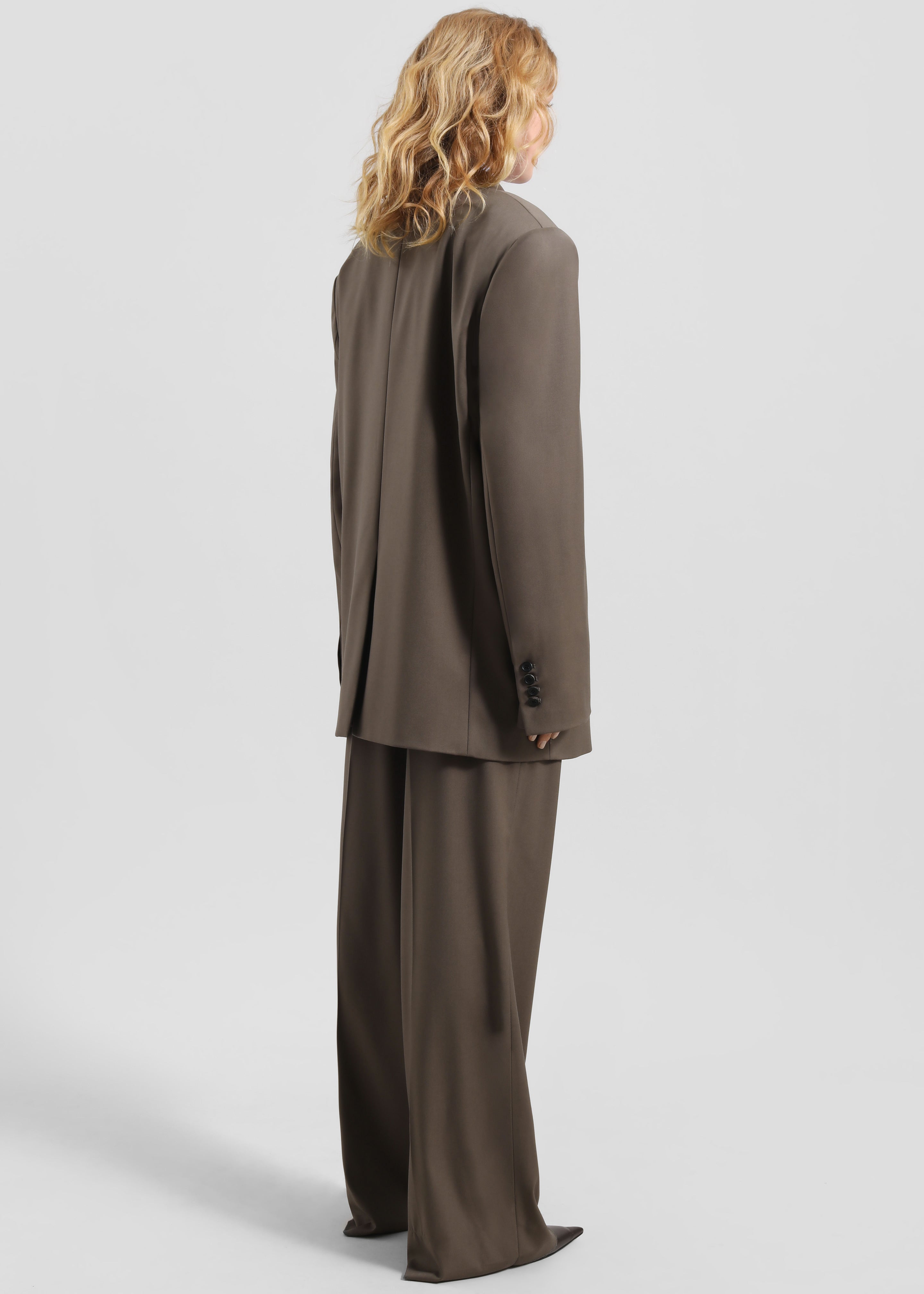 Pallen Double Breasted Blazer - Brown