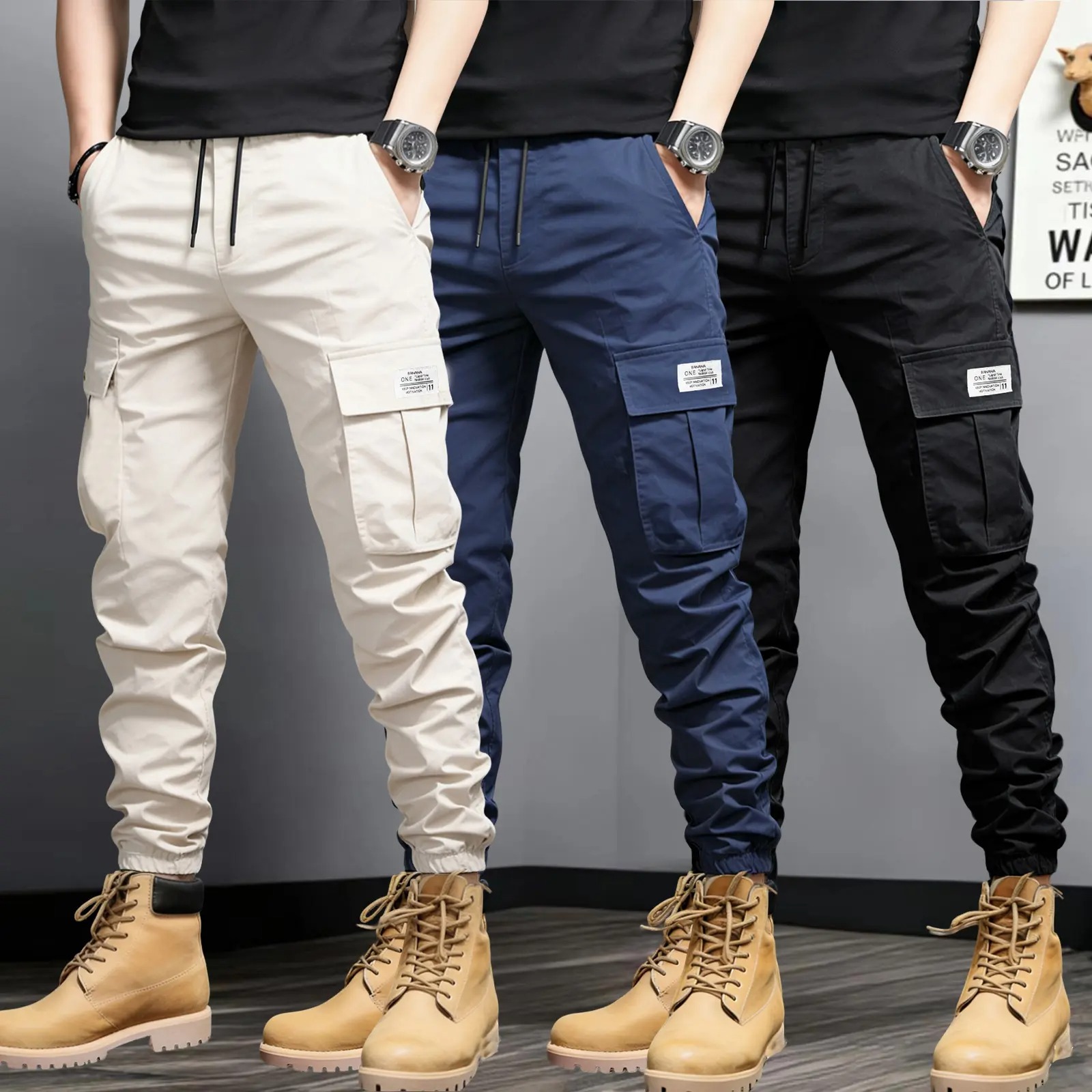 Men's Cargo Pants with Multi-Pockets