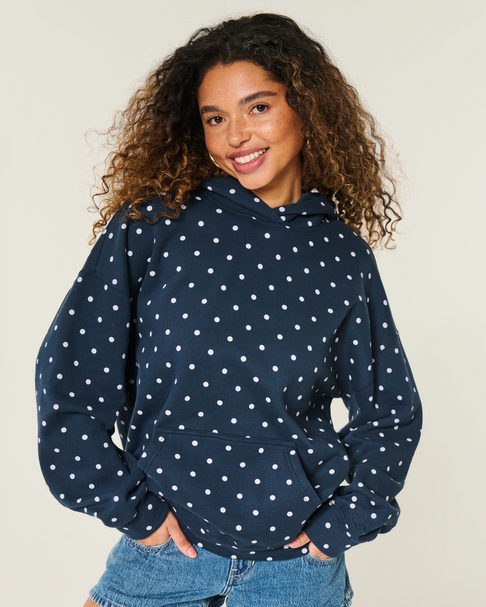 Hollister Feel Good Oversized Butterfly Graphic Hoodie