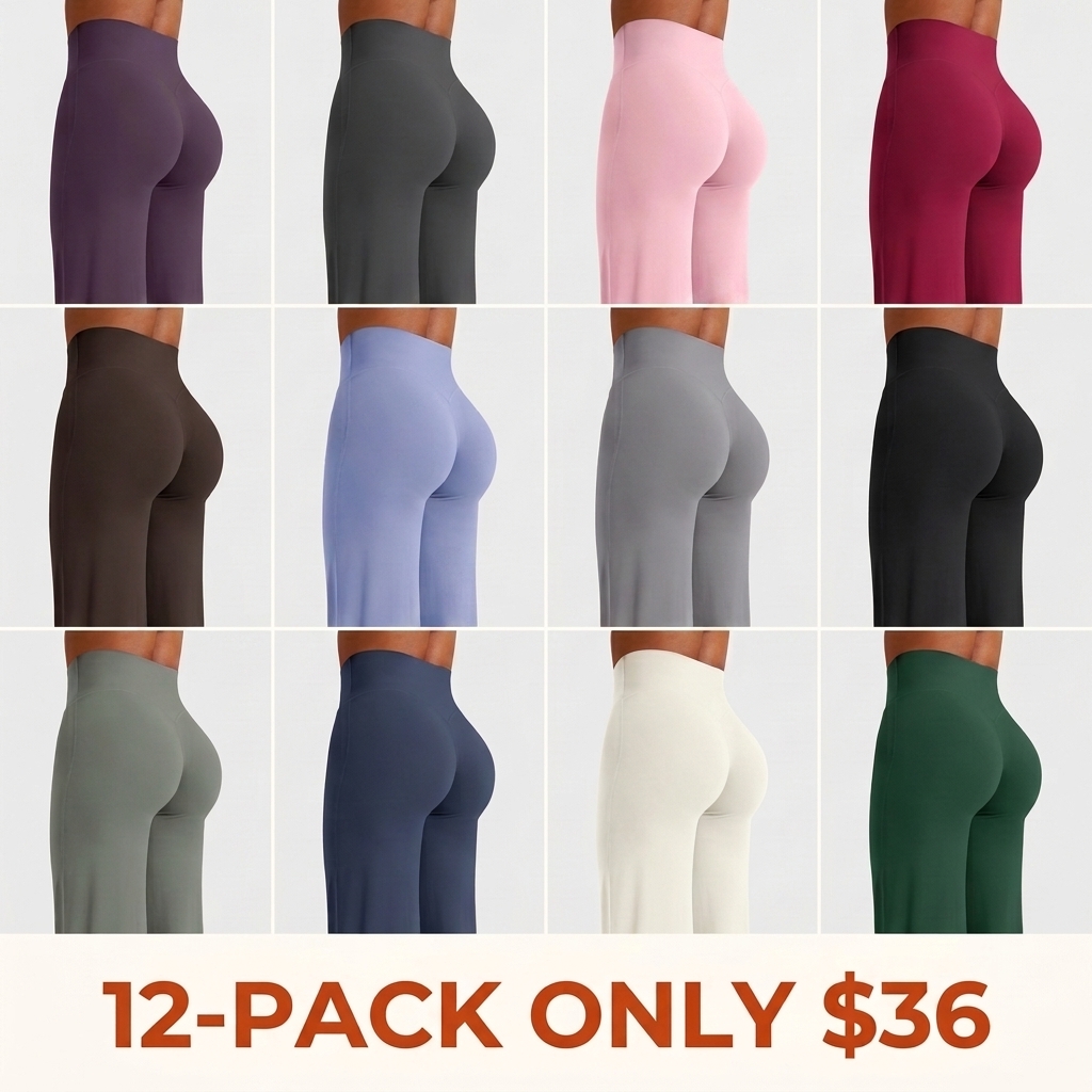 Women's High-Waisted Straight-Leg Yoga Pants/Leggings