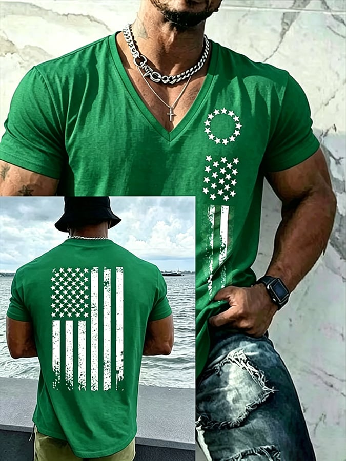 Men's USA 1776-2026 Freedom Printed  Shirt
