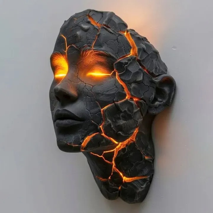 Cracked Soul Wall Light