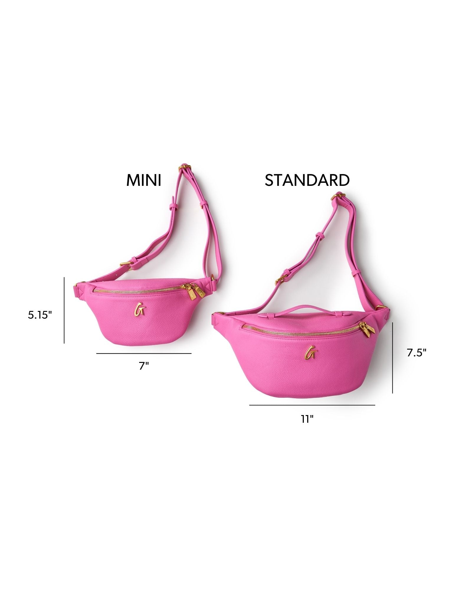 PEBBLE FANNY PACK - HOT PINK