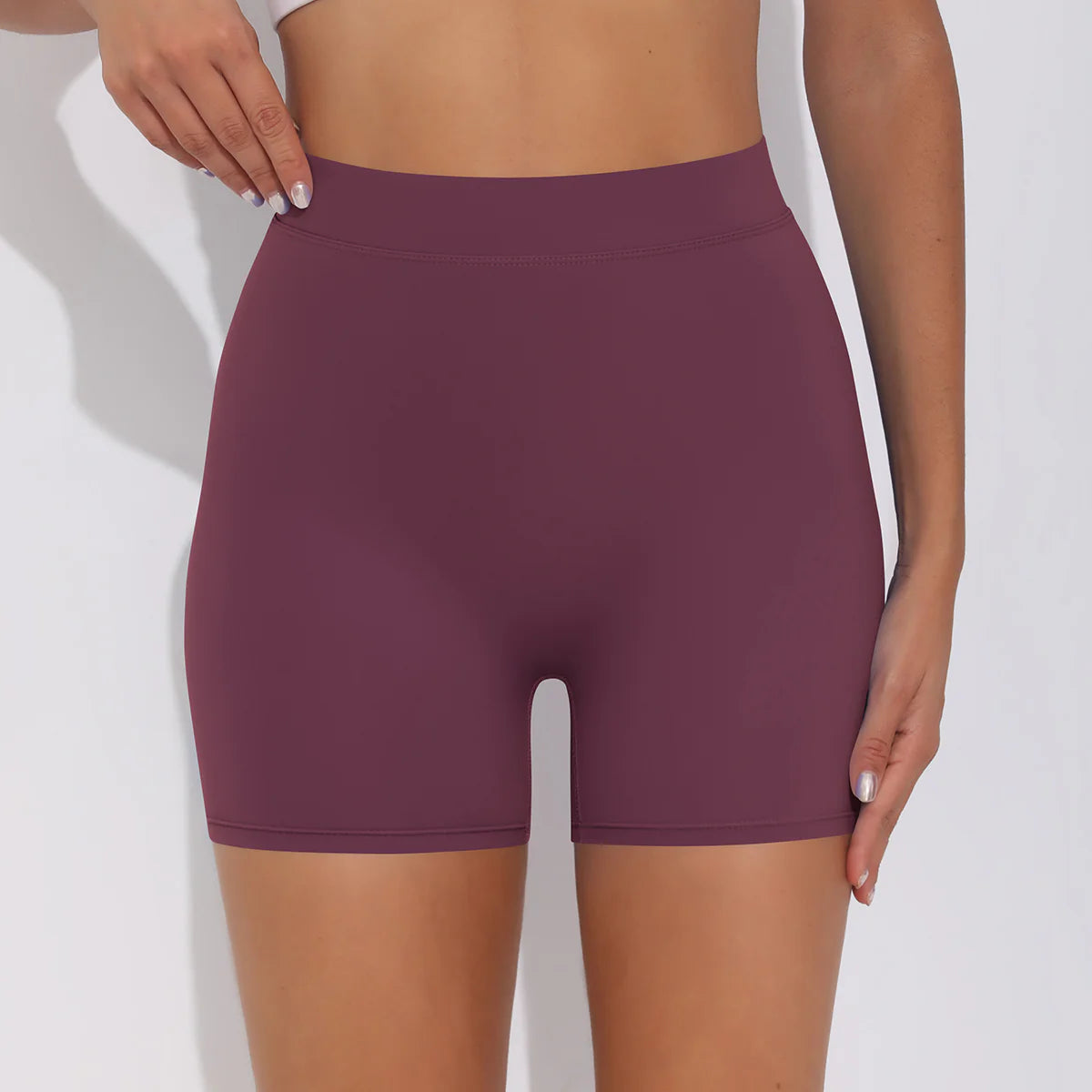 V-back Ruched Shorts