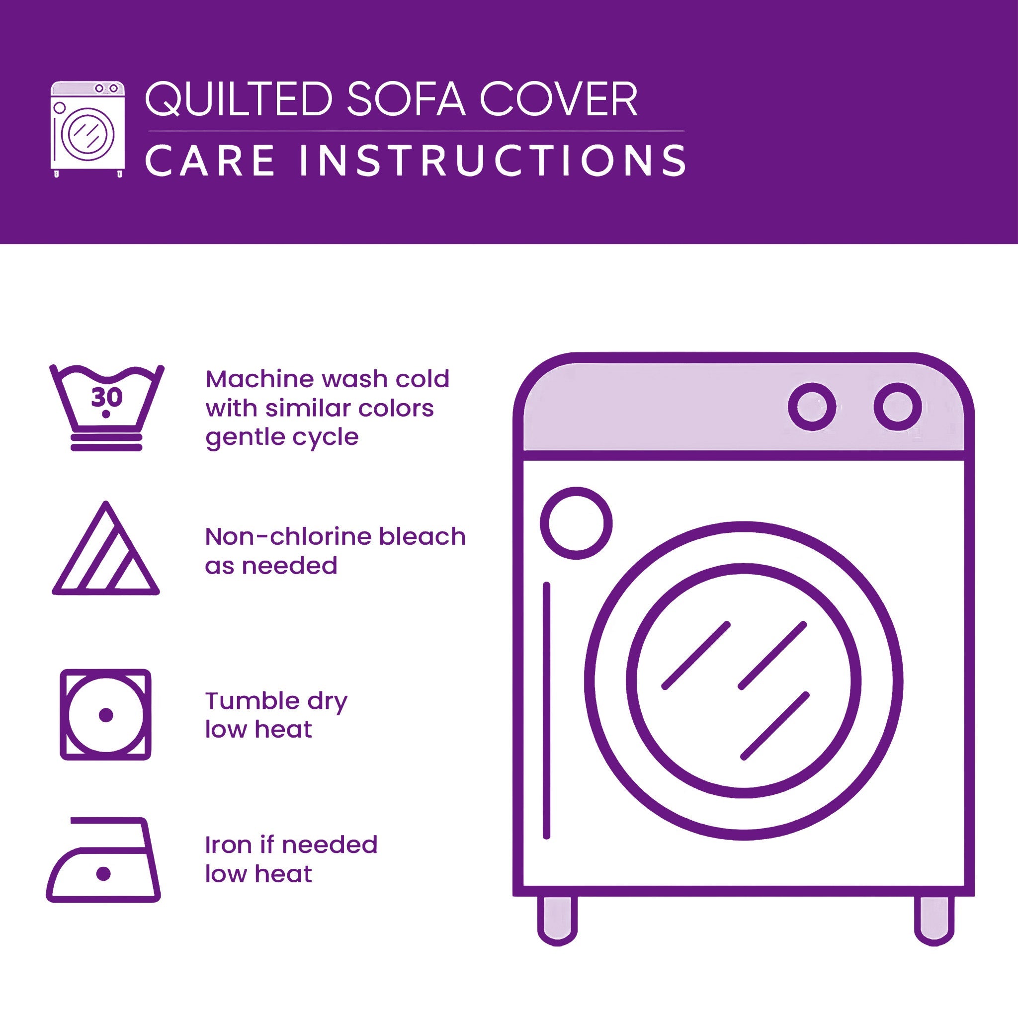 Deer Couple Quilted Sofa Cover GFTOMA8422