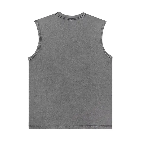 3-Pack Vintage Acid Wash Tank Tops, Heavyweight Cotton Unisex Sleeveless Shirts