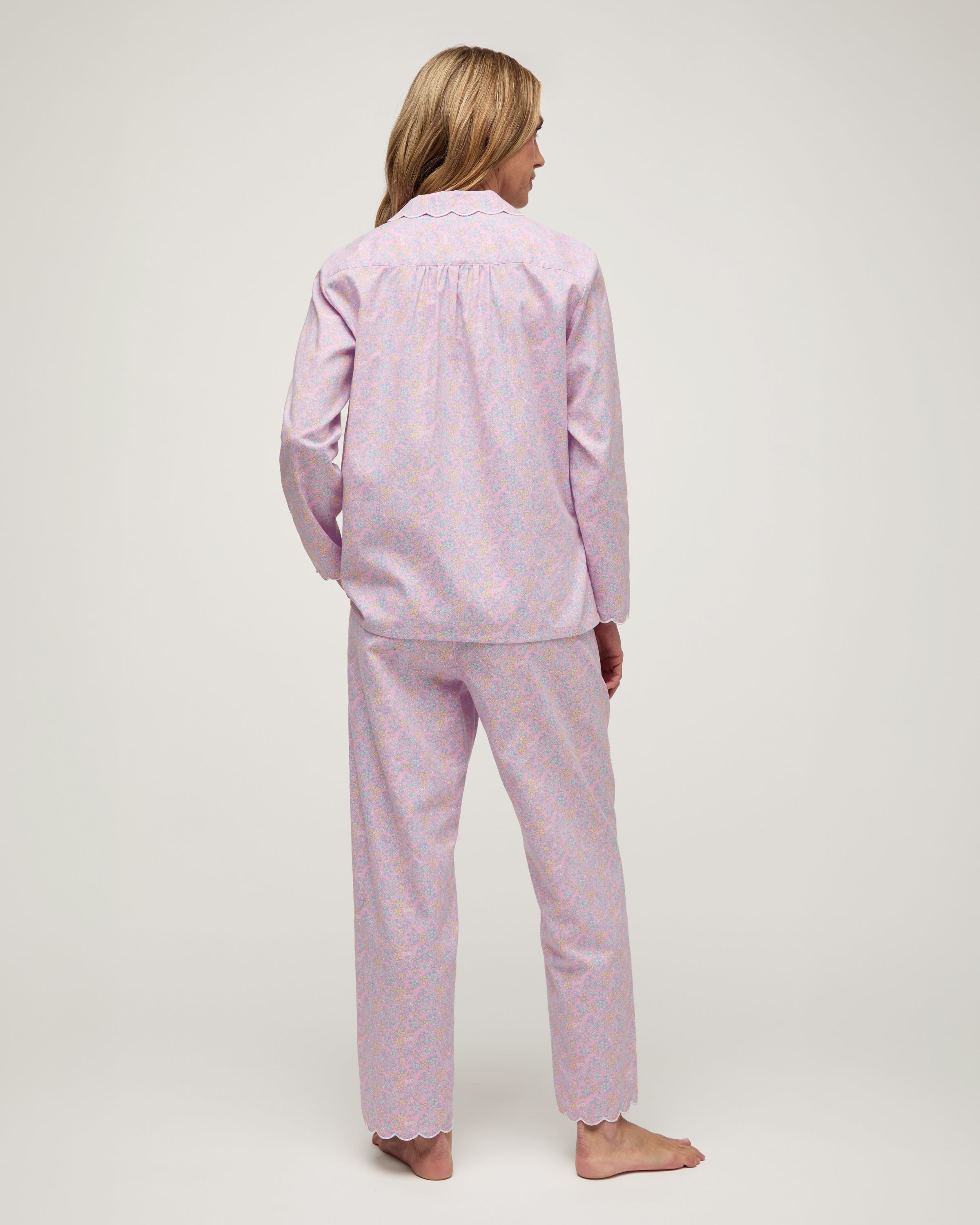 Women's Twill Colette Pajama Set in Fleur Blush