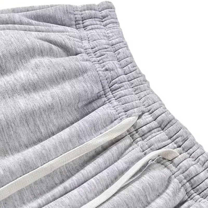 Men's Casual Jogger Pants - Straight-leg loose fit, elastic waistband with drawstring, side pockets