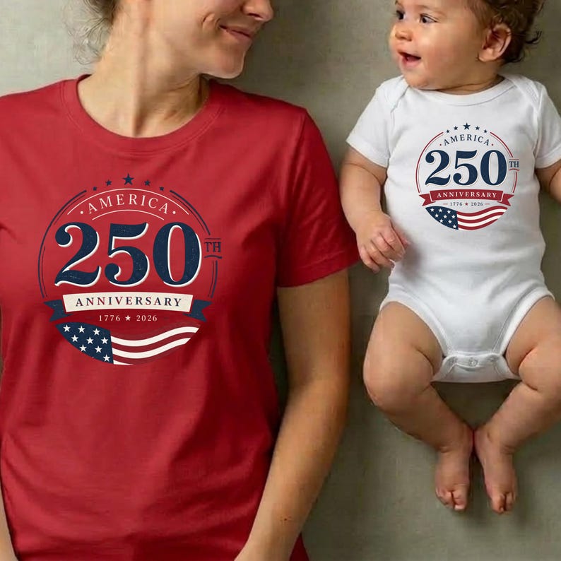 America 250th Anniversary Family Shirt | Unisex 1776-2026 Patriotic Family Tee | Fourth of July Kids Baby Matching Gift