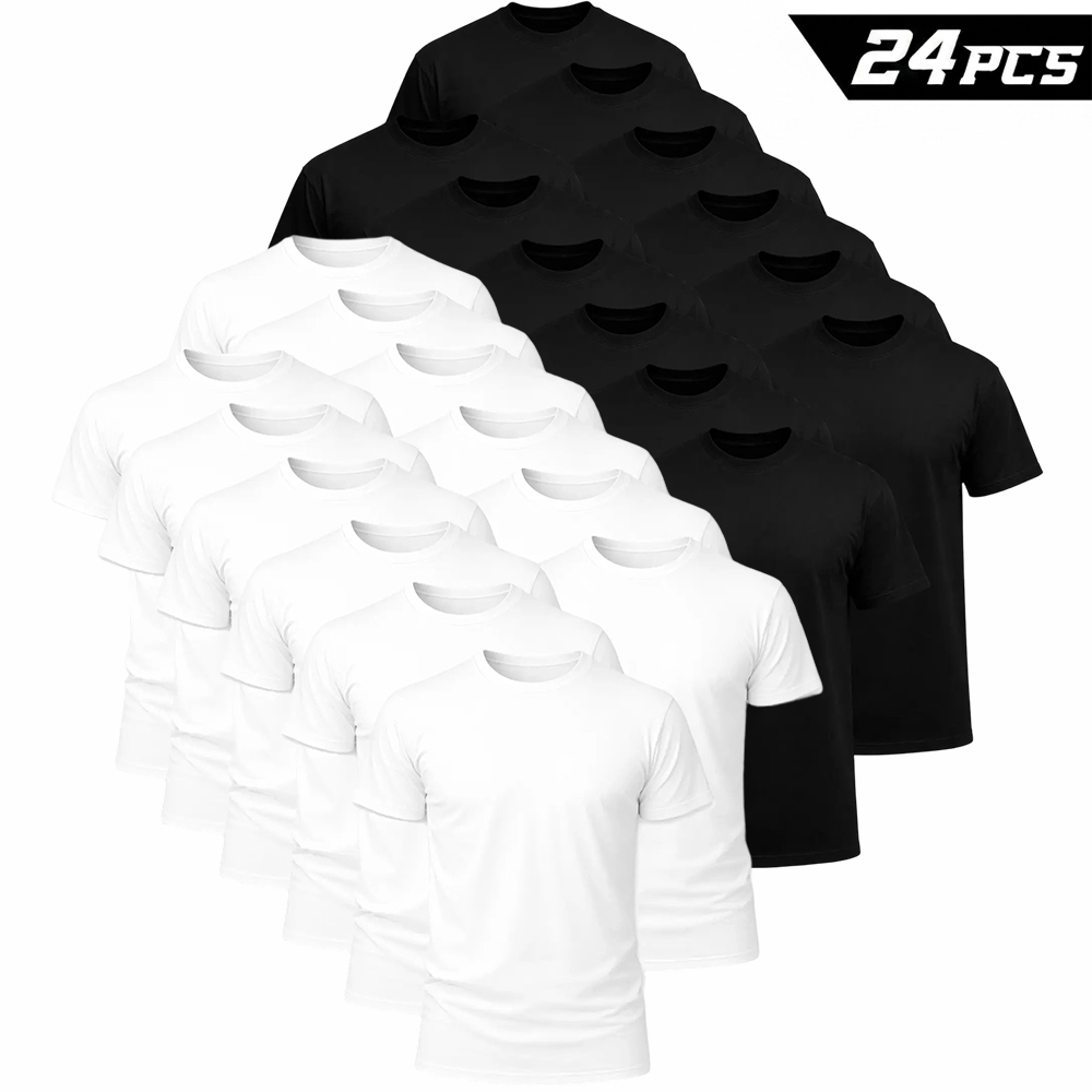 Men's Crew Neck Basic Short Sleeve T-Shirt