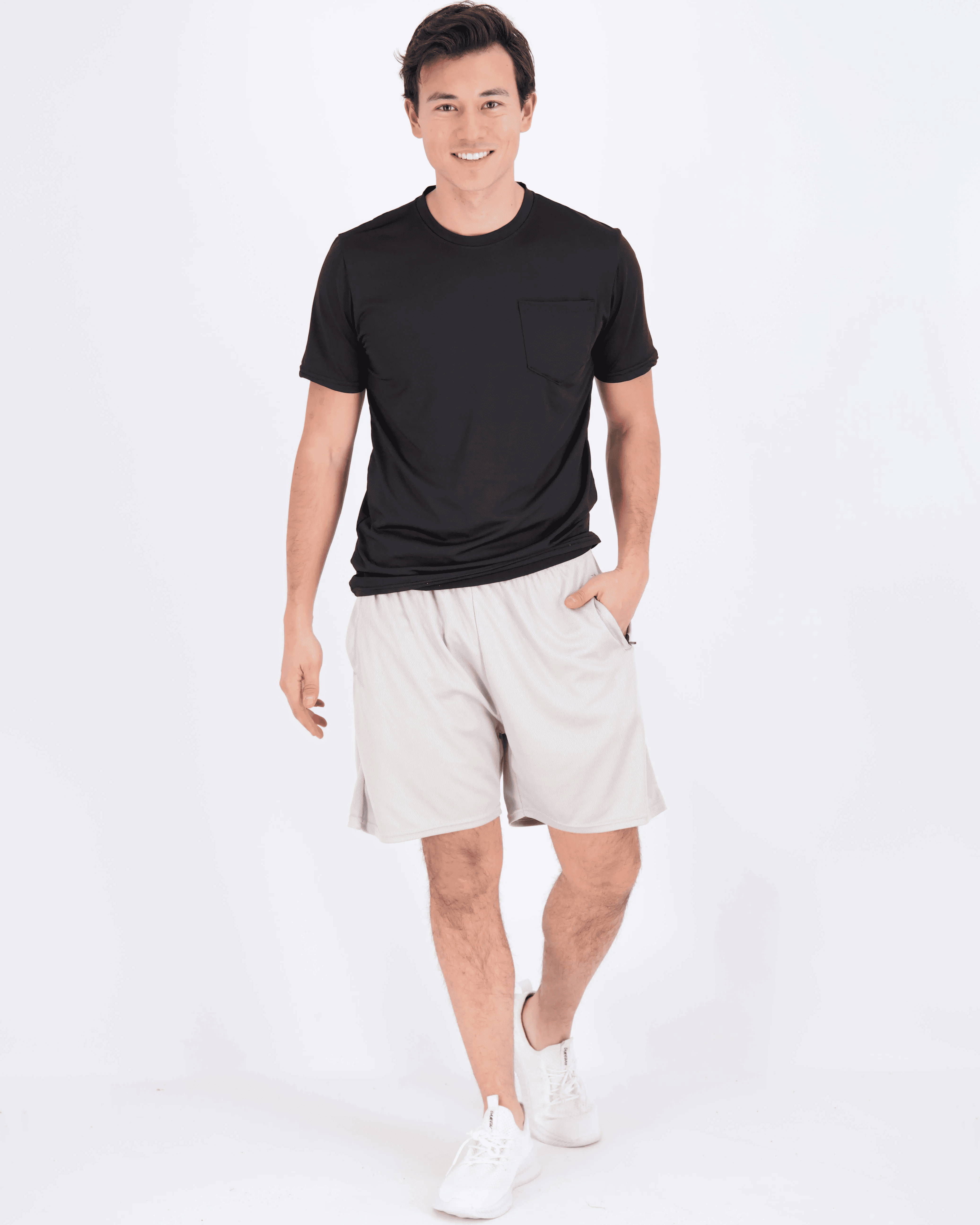 Men's Dry-Fit Short Sleeve Pocket Crew Performance Athletic T-Shirt (Available in Big & Tall)