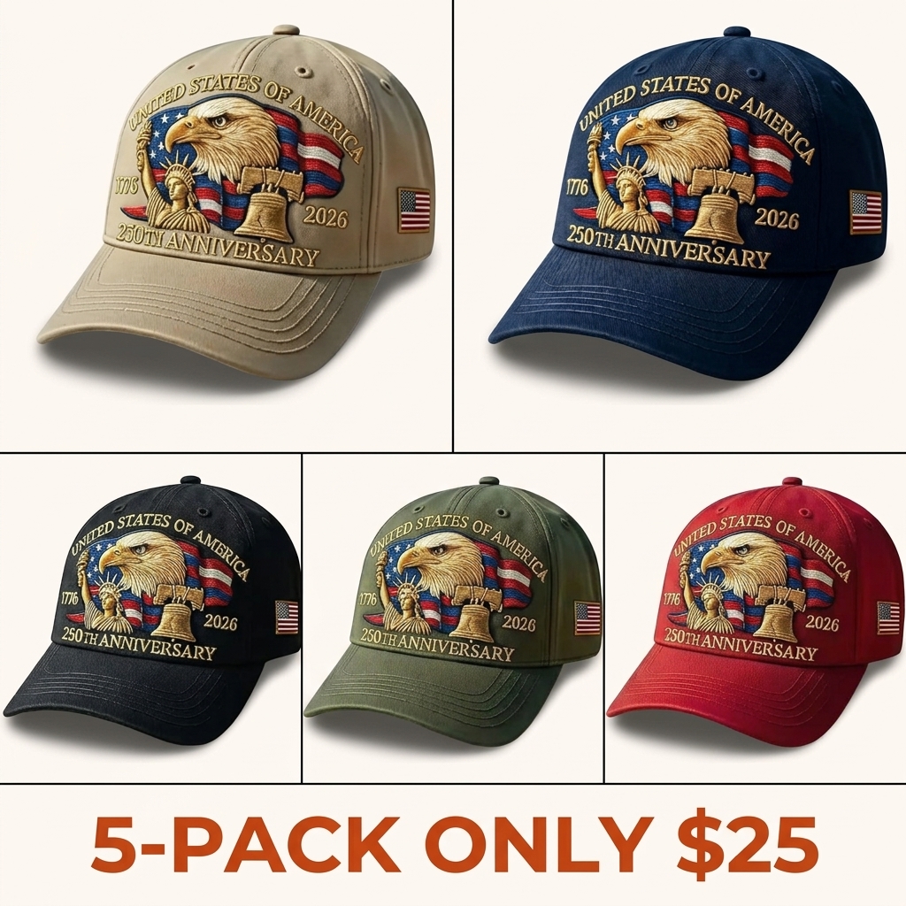 USA 250th Anniversary (1776–2026) Commemorative Baseball Cap