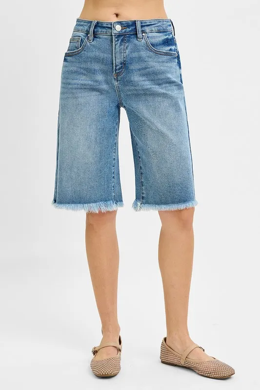 Risen Tummy Control Mid Rise Fit Bermuda Shorts