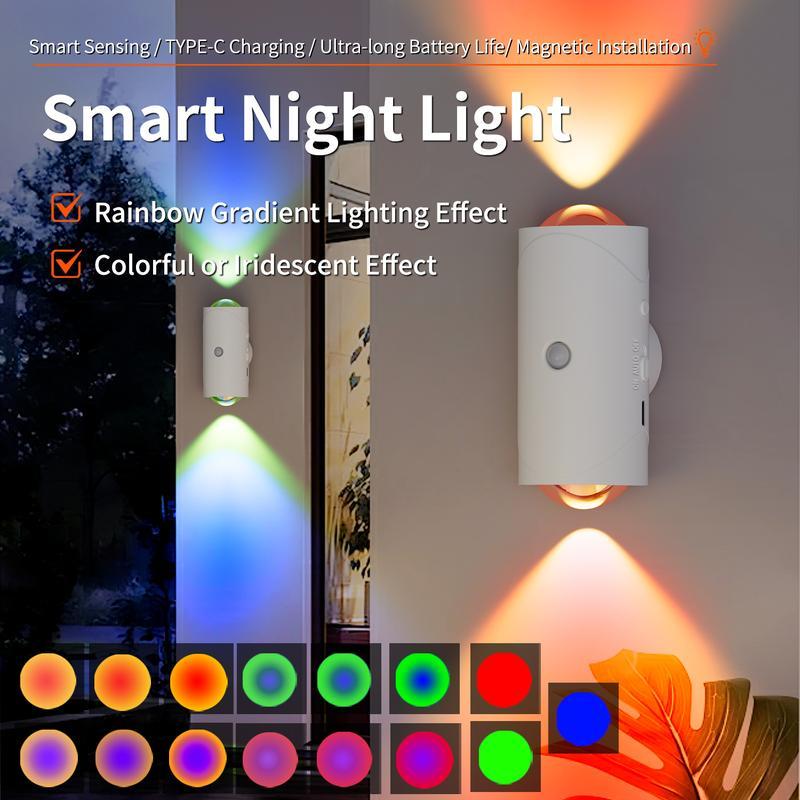 Motion Sensor Light Indoor, Ultra-Long Battery Life, Magnetic Stick On Motion Sensor Light 3 Brightness Adjustment Modes for Bedroom