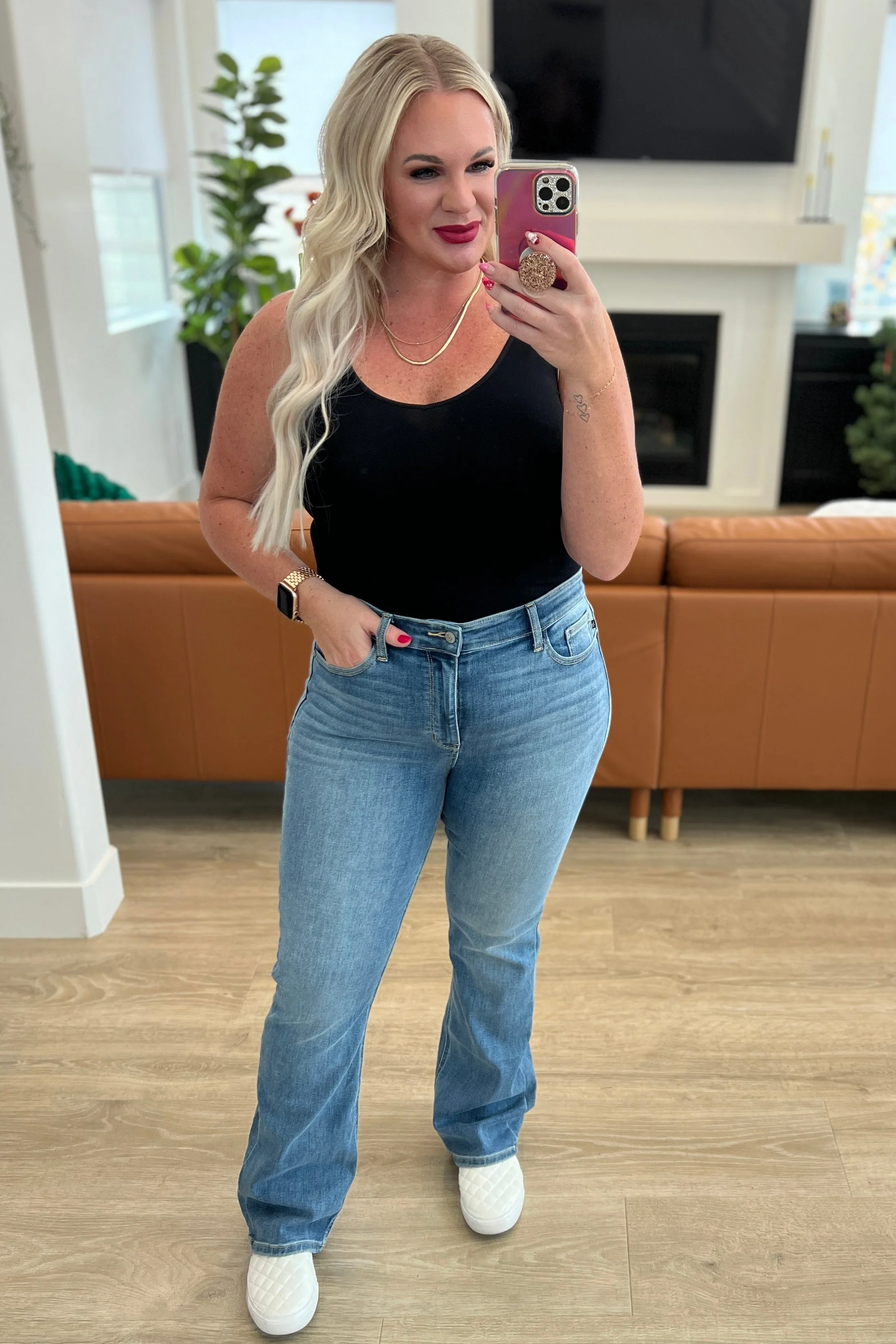 High Rise Classic Bootcut Jeans