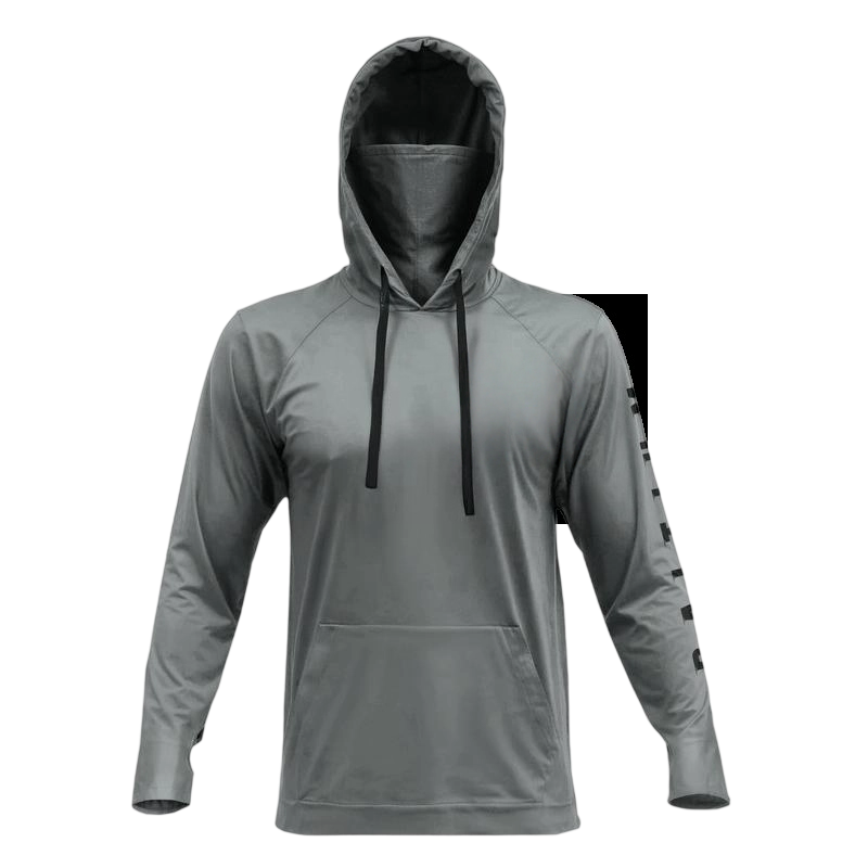 Hooded UPF 50 Long Sleeve with Gaiter - Lightweight, Breathable, Moisture-Wicking