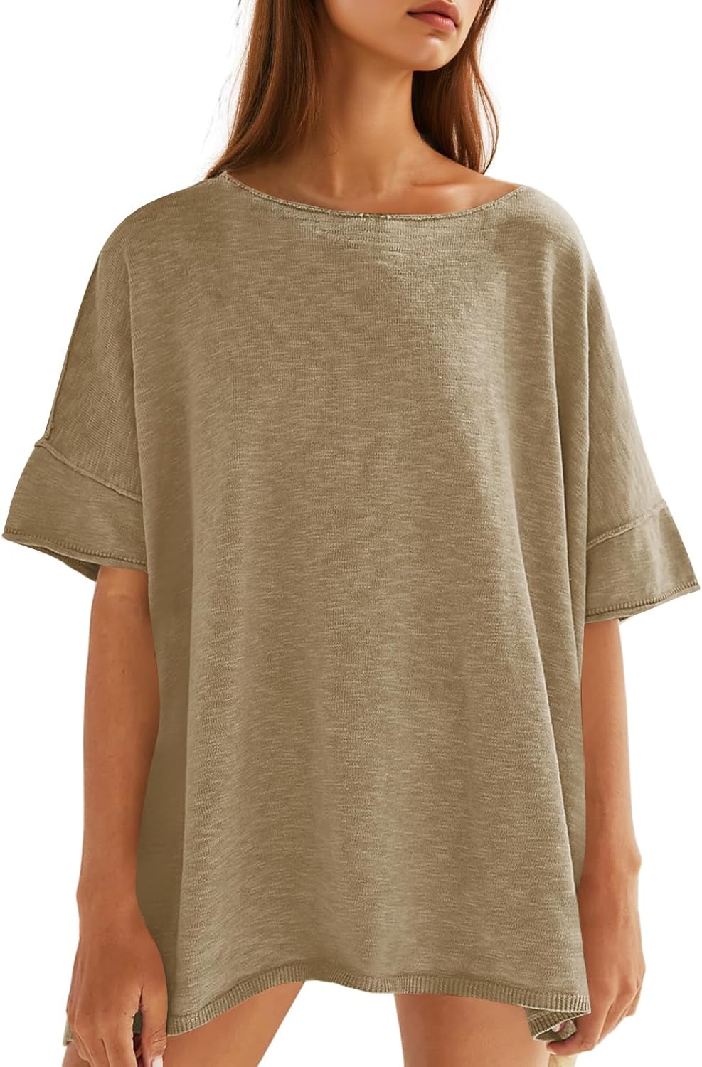 Mother's Day Sale💕Women's Oversized T Shirts-100% Cotton