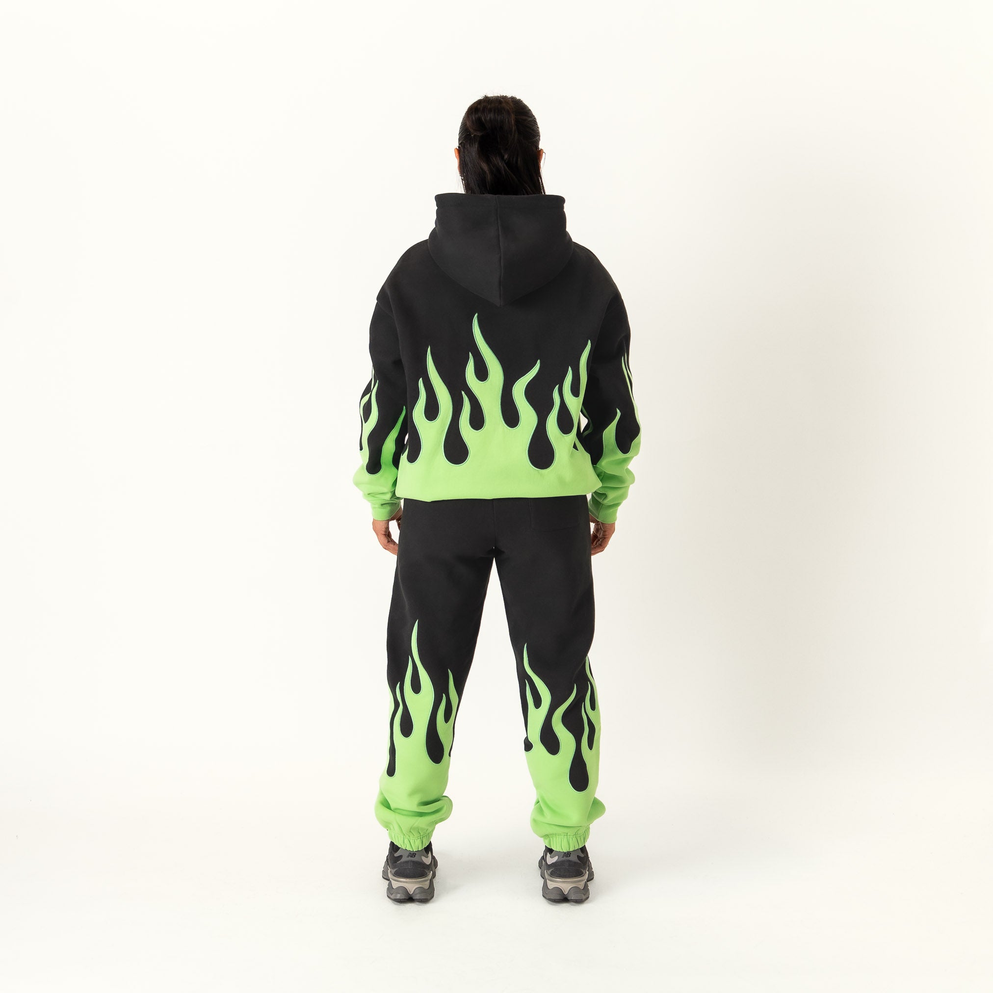 PREMIUM HEATER SWEATS - BLACK / GREEN